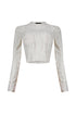 Jordyn Grunge Textured Rhinestone Top